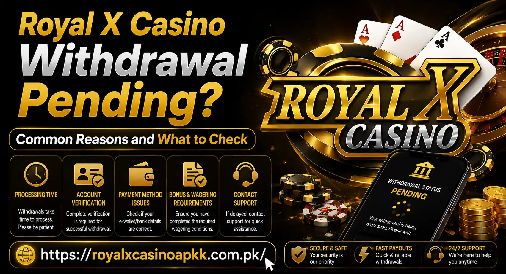 Royal X Casino Withdrawal Pending? Common Reasons and What to Check